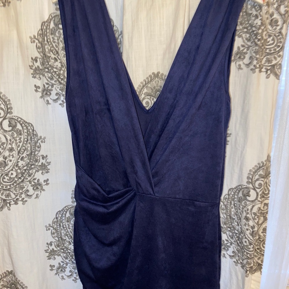 Navy Blue Vneck dress